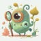 Join adventure as we explore fascinating world of microscopic organisms. cute children creature, AI generation