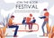 Join Book Festival Invitation Libe Design Banner