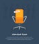 Join Our Team Banner Template with Empty Vacant Office Chair Vector Illustration