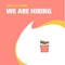 Join Our Team. Busienss Company Fires We Are Hiring Poster Callout Design. Vector background