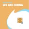 Join Our Team. Busienss Company Locked cupboard We Are Hiring Poster Callout Design. Vector background
