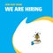 Join Our Team. Busienss Company Plant We Are Hiring Poster Callout Design. Vector background