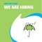 Join Our Team. Busienss Company Raining and Umbrella We Are Hiring Poster Callout Design. Vector background