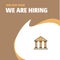 Join Our Team. Busienss Company Villa We Are Hiring Poster Callout Design. Vector background