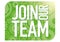 join our team, gears green