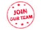 Join our team grunge rubber stamp