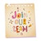Join our team notepad paper message