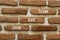 Join our team symbol. Concept words Join our team on red brown brick wall on beautiful red brown brick wall background. Business