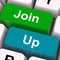 Join Up Keys Show Becoming A Member Or Registering