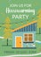 Join us for housewarming party, invitation card