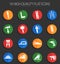 Joinery 16 flat icons