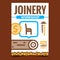 Joinery Workshop Creative Promo Banner Vector