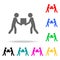 joint lifting of gravity icon. Elements of teamwork multi colored icons. Premium quality graphic design icon. Simple icon for webs