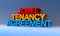 Joint tenancy agreement on blue