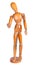 Jointed wooden man figure for artists,