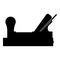Jointer plane with wood icon black color illustration