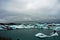 Jokulsalron lake with floating icebergs, Iceland