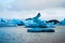 Jokulsarlon, the frozen lagoon in southern Iceland