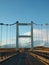 Jokulsarlon glacier lagoon bridge in Iceland at golden hour