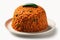 Jollof Rice On A White Background. Generative AI