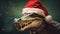 Jolly Gator: Crocodile in a Festive Yuletide Celebration