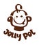 Jolly pot ceramic studio logotype template
