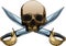 Jolly Roger with swords