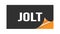 JOLT text written on black orange sticker