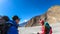 Jomsom - A couple wandering in Mustang valley