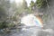 Jones Falls in the Mist with a Rainbow