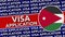 Jordan Circular Flag with Visa Application Titles