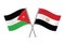 Jordan and Egypt flags.