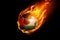 Jordan Flag With Fire Football Realistic Design