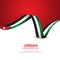 Jordan Independence Day Vector Template Design Illustration