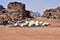 Jordan, modern camp in Wadi Rum