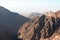 Jordan mountain landscape from the top of Monastry Hill, Petra