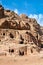 Jordan. Petra archaeological site. The Royal Tombs