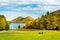 Jordan Pond and The Bubble mountains in Acadia Nantional Park, Maine