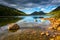 Jordan Pond and view of the Bubbles in Acadia National Park, Mai