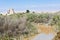 Jordan river Valley near baptism site