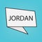 Jordan word on sticker
