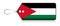 Jordanian flag label, Made in Jordan