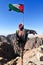 Jordanian Flag in Petra, Jordan