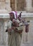 Jordanian military bagpipe player