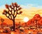 a Joshua Tree a Joshua Tree - joshua tree tree generative tree generative joshua background design