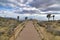 Joshua Tree National Park overlook with Bermuda Sand Dunes and Palm Springs view