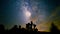 Joshua Trees and Milky Way Galaxy Time Lapse Mojave Desert California