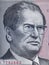 Josip Broz Tito portrait on Yugoslavia 5000 dinara 1985 bankno