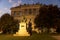 Josip Juraj Strossmayer monument in front of the Croatian Academy of Science and Arts, Zagreb, Croatia