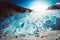 Jostedal glacier in Norway, summertime